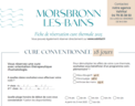 Fiche de réservation Morsbronn-les-Bains 2025